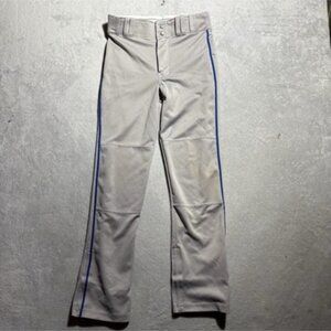 Champro Youth Large Gray/Royal Blue Piped Baseball Pants